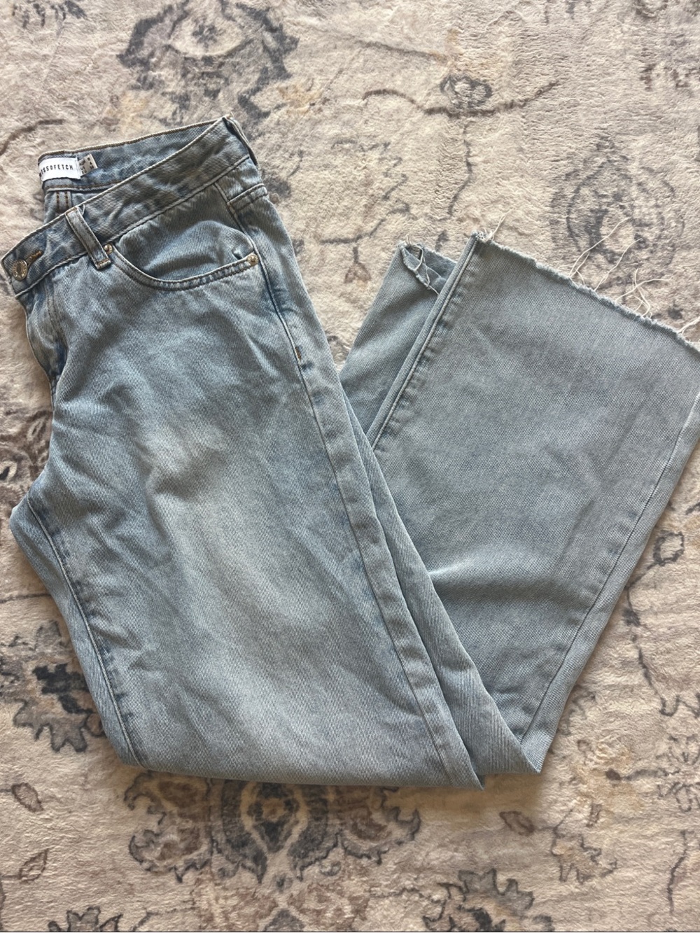Low Rise Light Blue Wide Leg Jeans - that's so fetch